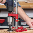 Handheld Drill Guide Jig with Adjustable Depth Stop | Portable Tool for Precision Woodworking 0