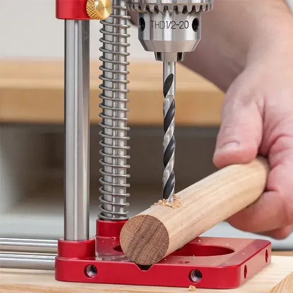 Handheld Drill Guide Jig with Adjustable Depth Stop | Portable Tool for Precision Woodworking 1