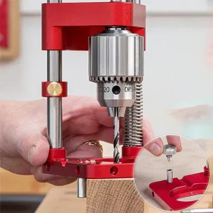 Handheld Drill Guide Jig with Adjustable Depth Stop | Portable Tool for Precision Woodworking 3