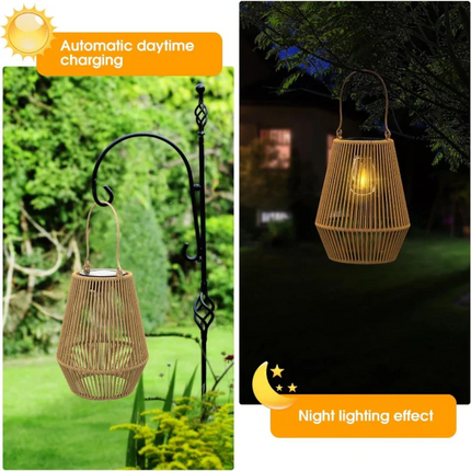 Handwoven Solar Garden Lights | Waterproof Outdoor Lamp for Stylish Ambiance 3