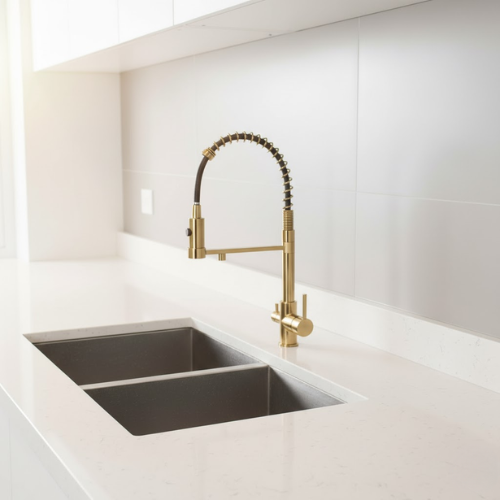 Harmony | 3-Way Pull-Down Kitchen Faucet with Smooth Spray Head | Dual-Handle Control for Versatile Water Access 1
