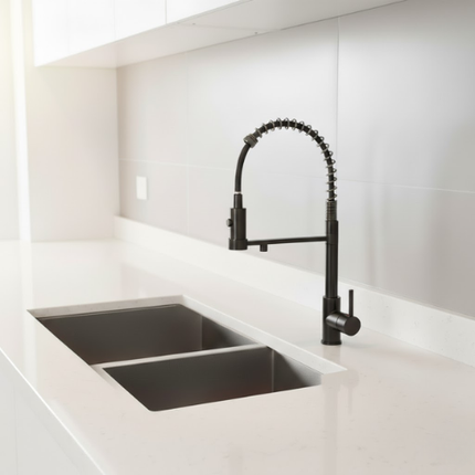 Harmony | 3-Way Pull-Down Kitchen Faucet with Smooth Spray Head | Dual-Handle Control for Versatile Water Access 2