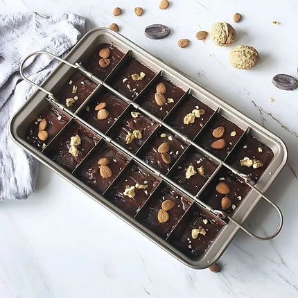 Brownie Baking Pan with Removable Divider, Nonstick Cake Pan for Oven – image 4
