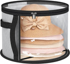 Hat Organizer | Large Clear Storage Case with Dual-Zip Closure | Durable Design for Easy Viewing 0