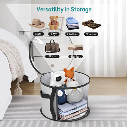 Hat Organizer | Large Clear Storage Case with Dual-Zip Closure | Durable Design for Easy Viewing 5