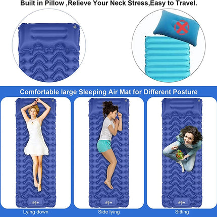 ComfortRest | Inflatable Camping Sleeping Pad with 10cm Thickness | Self-Inflating Air Mattress for Outdoor Adventures
