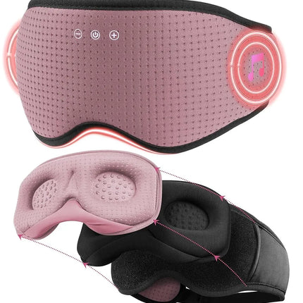 DreamGuard | Bluetooth 3D Sleep Mask with Light Blocking & Breathable Fabric | Perfect Eye Protector for Office Naps