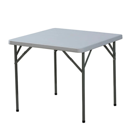 Versatile Folding Table | 3ft Square Outdoor Table with Space-Saving Design | Durable Hard Plastic for Patio & Garden Use