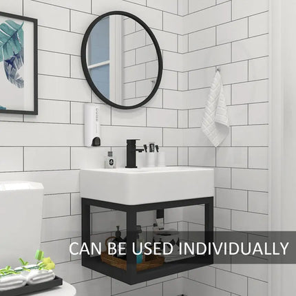 Wall Mounted Soap Dispenser, Bathroom Organizer – image 21