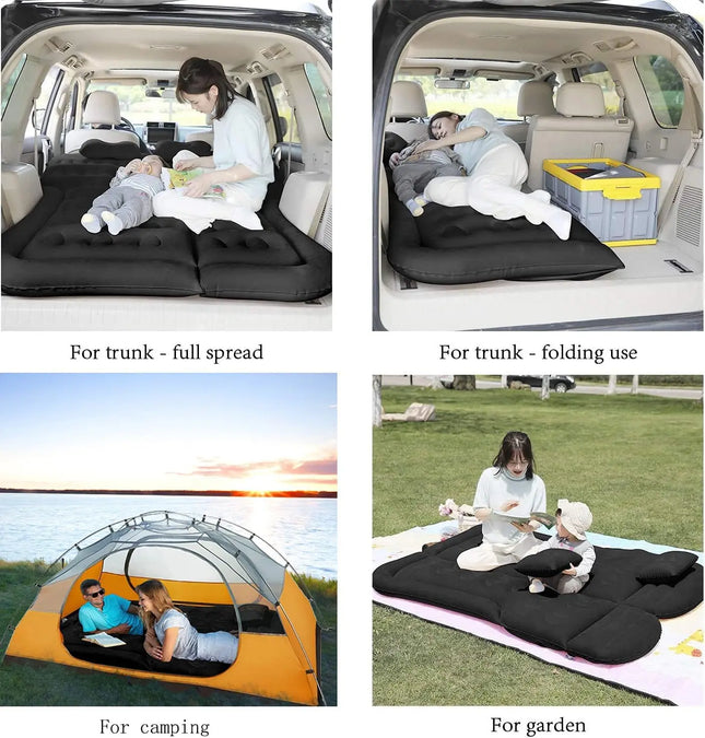 ComfortNest | Portable Inflatable Car Mattress with Sturdy Design | Foldable Bed for Travel and Outdoor Use