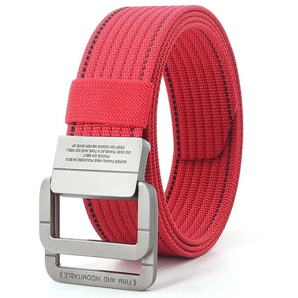 Mens Belt with Double Ring Buckle, Canvas Belt for Women – image 8