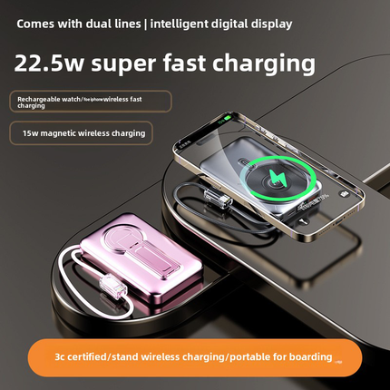 Power Bank Portable Charger – Best Portable Charger with Integrated Charging Port & LCD Display, Fast Charging Portable Power Bank for Multiple Devices