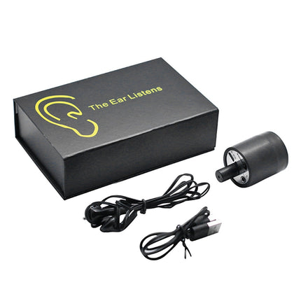 Wall Listening Device, Sound Amplifier Microphone with Earphones, Contact Microphone for Hearing Through Walls and Pipes