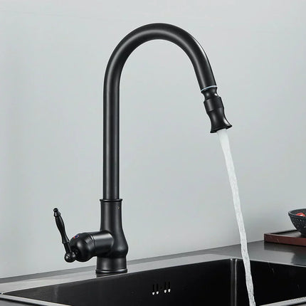 Kitchen Faucet with Pull Out Sprayer, 360 Swivel Water Faucet – image 21