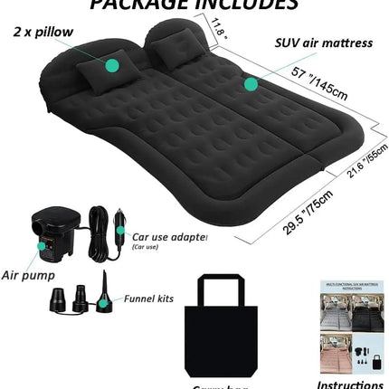 ComfortNest | Portable Inflatable Car Mattress with Sturdy Design | Foldable Bed for Travel and Outdoor Use