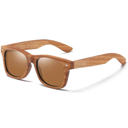 Polarized Sunglasses, UV400 Sunglasses with Bamboo Wooden Frame – image 8