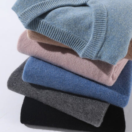 Mens Sweater Pullover, Crew Neck Sweater Men, V Neck Sweater in Soft Man Made Cashmere Knit for Everyday Wear