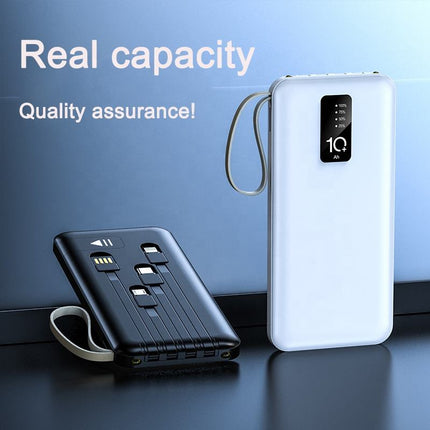 Vepine Best Power Bank | Best Portable Charger with Integrated Cables & Smart Power Management | Portable Power Bank for iPhone, Samsung & Android