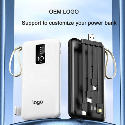Vepine Best Power Bank | Best Portable Charger with Integrated Cables & Smart Power Management | Portable Power Bank for iPhone, Samsung & Android