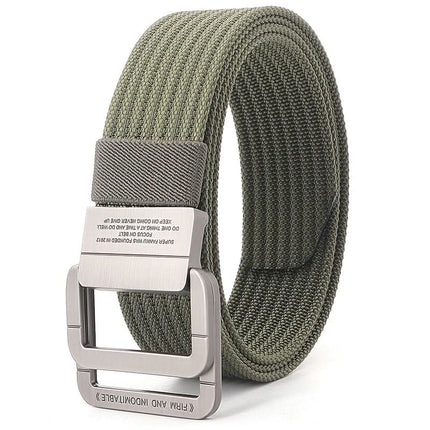Mens Belt with Double Ring Buckle, Canvas Belt for Women – image 12