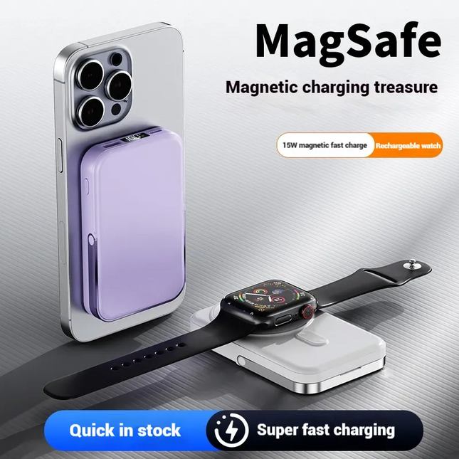 Best Power Bank | Portable Charger with Foldable Stand & Digital Display | Best Portable Power Bank for iPhone, Samsung & Android