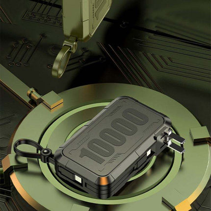 Best Power Bank | 10000mAh Solar Portable Charger with Waterproof Design | Best Portable Power Bank for Camping, Hiking, Travel & Emergency Backup