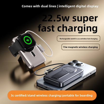 Power Bank Portable Charger – Best Portable Charger with Integrated Charging Port & LCD Display, Fast Charging Portable Power Bank for Multiple Devices