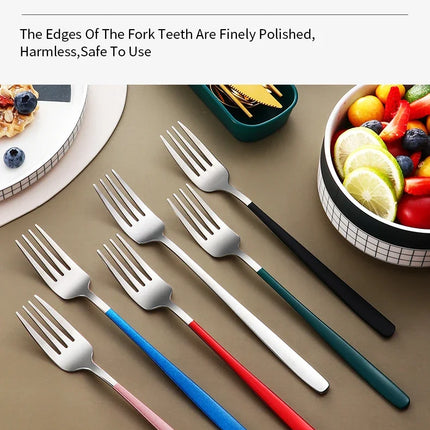Stainless Steel Silverware Set, Portable Cutlery Set, Flatware Set for Everyday Dining – image 26