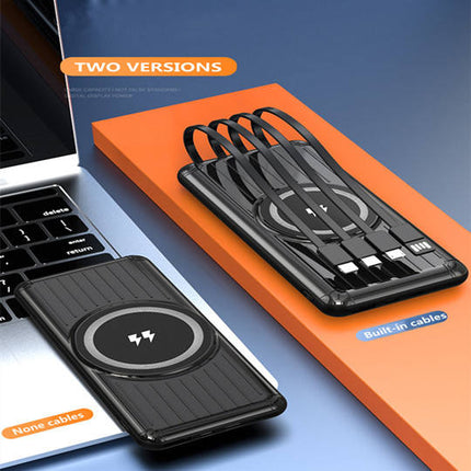 Vepine Best Power Bank | Best Portable Charger with Integrated Charging Cable & Fast USB-C | Portable Power Bank for iPhone, Samsung & Android