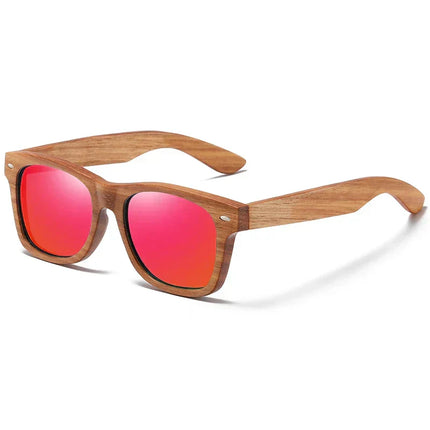 Polarized Sunglasses, UV400 Sunglasses with Bamboo Wooden Frame – image 10