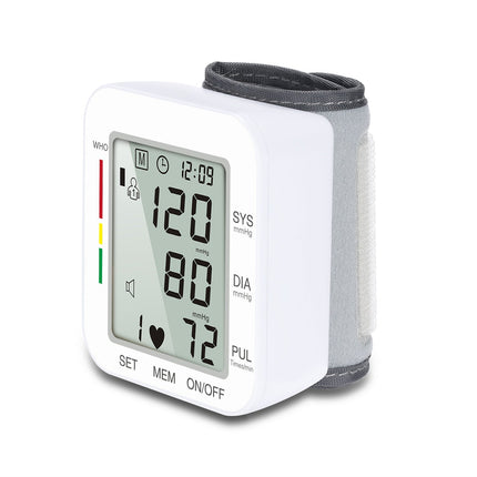 HealthGuard | Digital Wrist Blood Pressure Monitor with Voice Announcement | Dual User Memory for Easy Tracking 2