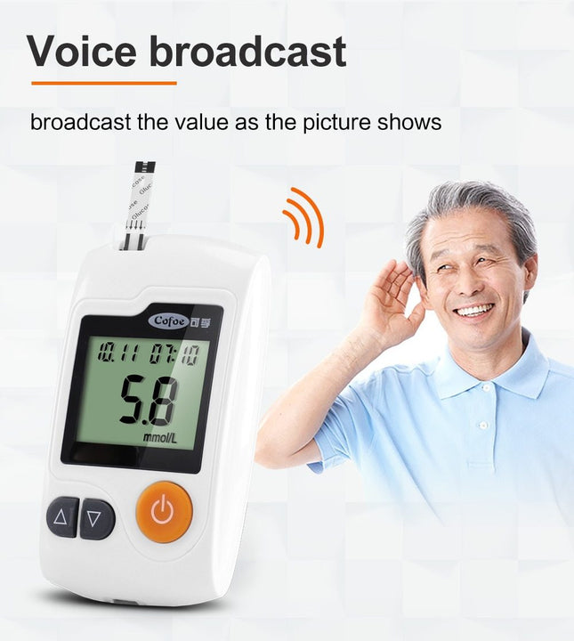 HealthTrack | Blood Glucose Meter with 100 Test Strips | Accurate Monitoring for Health Management 1