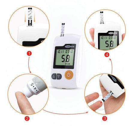 HealthTrack | Blood Glucose Meter with 100 Test Strips | Accurate Monitoring for Health Management 3