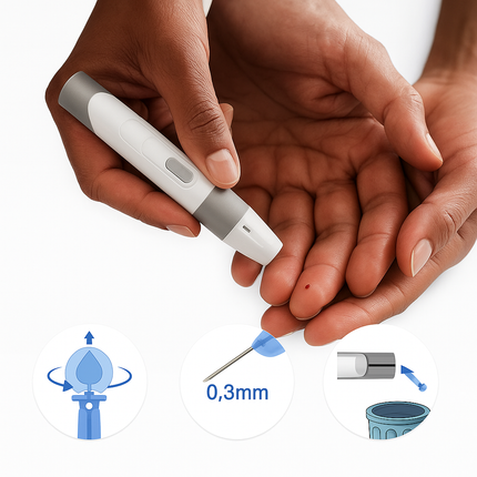 HealthTrack | Digital Blood Glucose Meter with Clear LCD Display | Compact Testing Kit for Accurate Monitoring 3