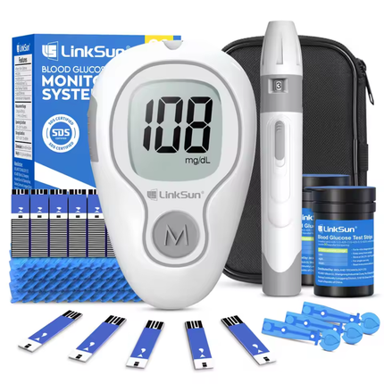 HealthTrack | Digital Blood Glucose Meter with Clear LCD Display | Compact Testing Kit for Accurate Monitoring 4