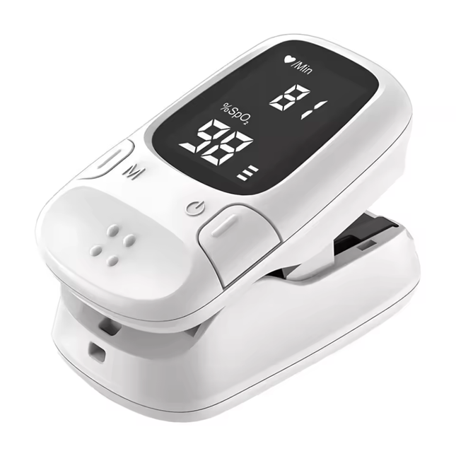 HealthTrack | Digital Blood Glucose & Oxygen Monitor with LED Display | Compact Fingertip Device for Easy Monitoring 0