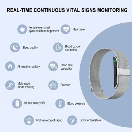 VitalTrack | Fitness Tracker with 24/7 Health Monitoring | Stylish Bracelet for Wellness and Activity Tracking