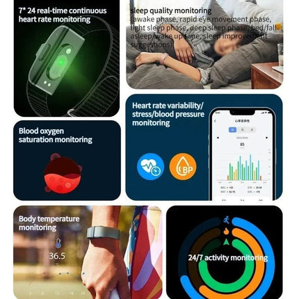 VitalTrack | Fitness Tracker with 24/7 Health Monitoring | Stylish Bracelet for Wellness and Activity Tracking