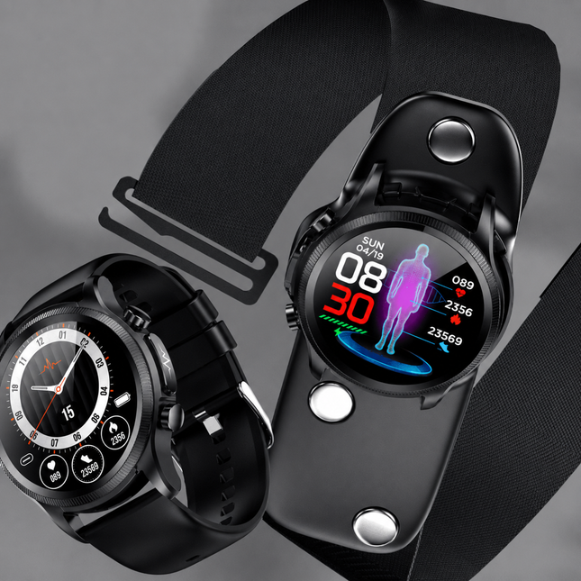 HealthTrack | Smartwatch Fitness Tracker with Heart Rate & Glucose Monitoring | Sleek Design for Daily Wellness 1
