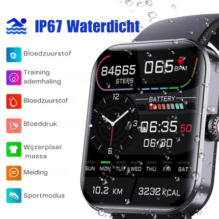 HealthTrack | Smartwatch for Blood Sugar Monitoring with Real-Time Insights | Stylish Design for Everyday Use 1
