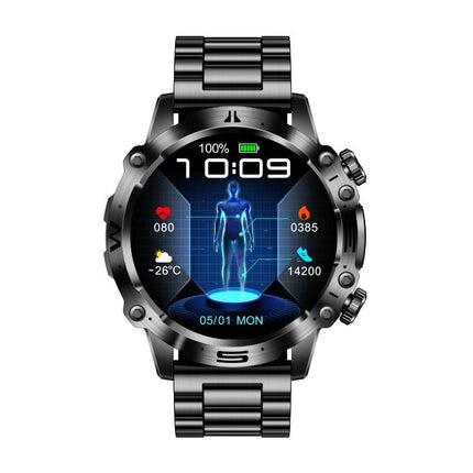 HealthTrack | Smartwatch with ECG, Blood Sugar & Pressure Monitoring | Sleek Design for Fitness Tracking 1