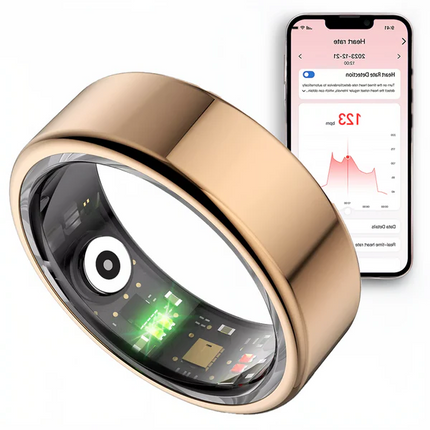 HealthTrack | Stainless Steel Smart Ring with Real-Time Monitoring | Sleek Design for Fitness Enthusiasts 5
