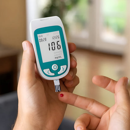 Health Monitor | Cholesterol & Glucose Testing Device with LCD Display | Portable Health Tracker for Daily Wellness Monitoring 0
