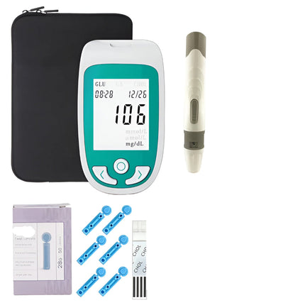 Health Monitor | Cholesterol & Glucose Testing Device with LCD Display | Portable Health Tracker for Daily Wellness Monitoring 1