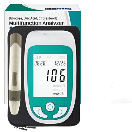 Health Monitor | Cholesterol & Glucose Testing Device with LCD Display | Portable Health Tracker for Daily Wellness Monitoring 2