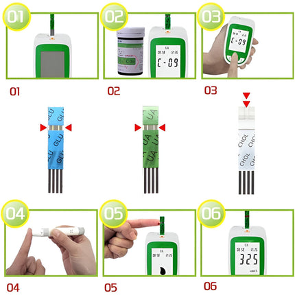 Health Monitor | Cholesterol & Glucose Testing Device with LCD Display | Portable Health Tracker for Daily Wellness Monitoring 6