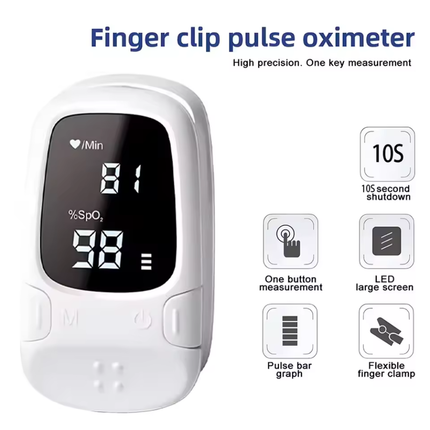 Health Monitor | Digital Blood Glucose & Oxygen Level Meter with LED Display | Compact Fingertip Device for Easy Monitoring 5