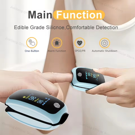 Health Monitor | Digital Blood Glucose & Oxygen Level Tracker with LED Display | Compact Fingertip Device for Accurate Readings 1