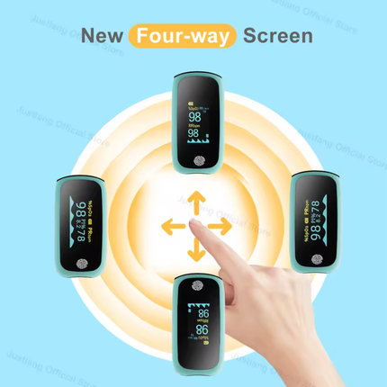 Health Monitor | Digital Blood Glucose & Oxygen Level Tracker with LED Display | Compact Fingertip Device for Accurate Readings 2