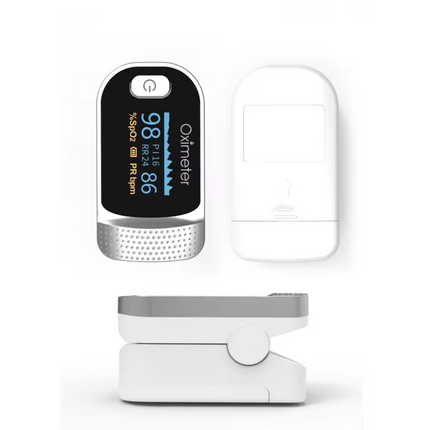 Health Monitor | Oximeter & Blood Glucose Monitor with OLED Display | Compact Design for On-the-Go Monitoring 3